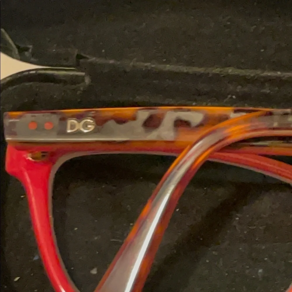Doloc Gabbana beautiful eyeglasses red and brown